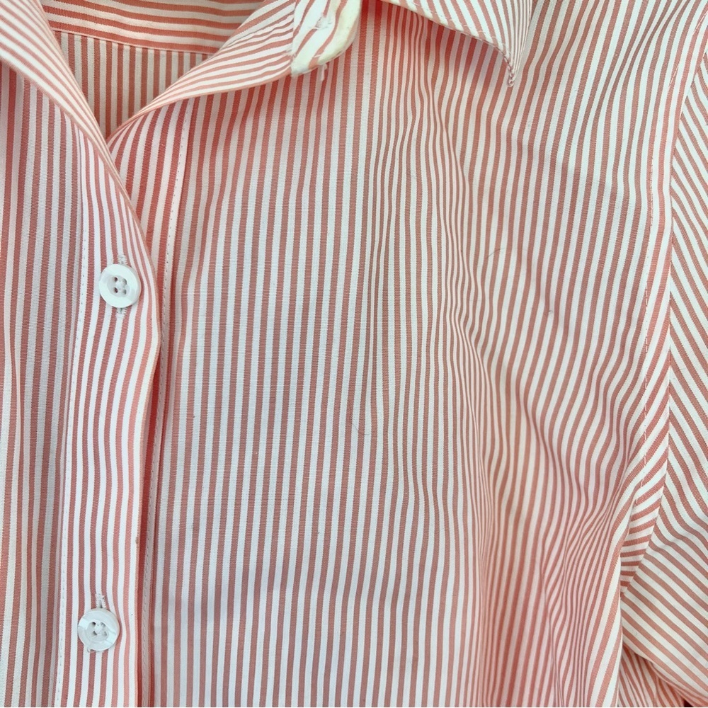 Chicos Structured Striped Button Down Tie Front T… - image 8